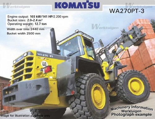 Product picture Komatsu WA270-3 manuals. 4 x manuals