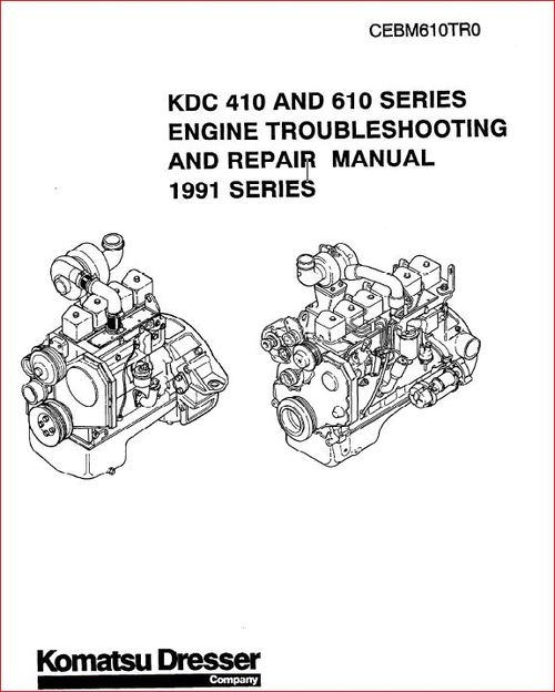 Product picture Komatsu KDC410 and KDC610 troubleshooting and repair  manual