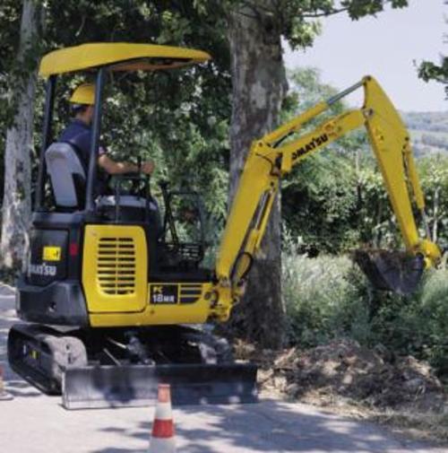 Product picture Komatsu PC18MR-2 work shop manual. s/n 15001 and up