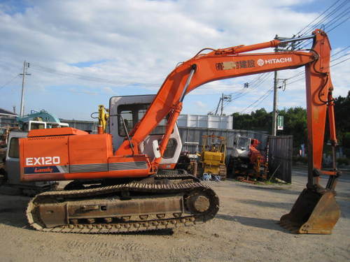 Product picture Hitachi EX120 equipment component parts manual. s/n 15001 up