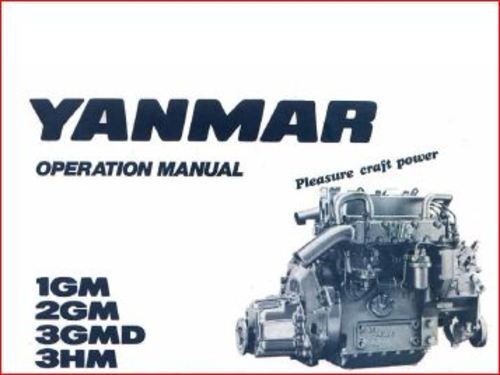 Product picture yanmar 1GM,2GM,3GMD and 3HM user manual.