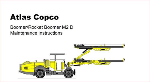 Product picture Atlas copco rocket boomer M2D maintenance instructions