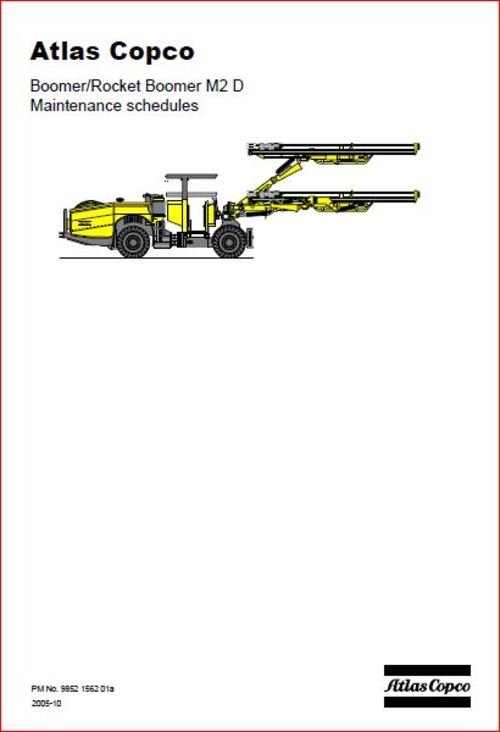 Product picture Atlas copco M2d maintenance schedule