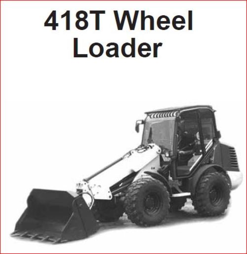 Product picture Gehl 418T loader parts manual. Edition Oct 2002