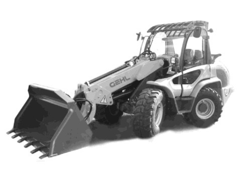 Product picture Gehl 480T wheel loader parts manual. Edition 2006