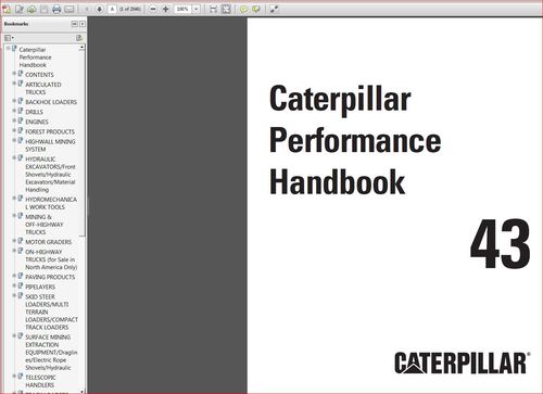 Product picture Caterpillar performance handbook volume 43