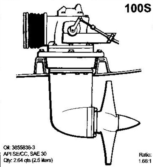 Product picture Volvo Penta drive model 100S user manual