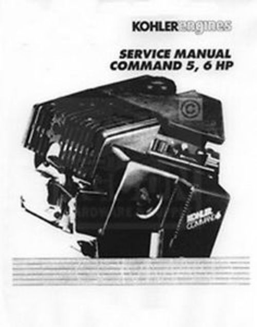 Product picture Kohler command 5 and 6 HP service manual