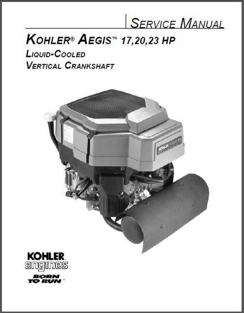 Product picture Kohler aegis 17, 20 and 23hp shop manual. Edition 2004