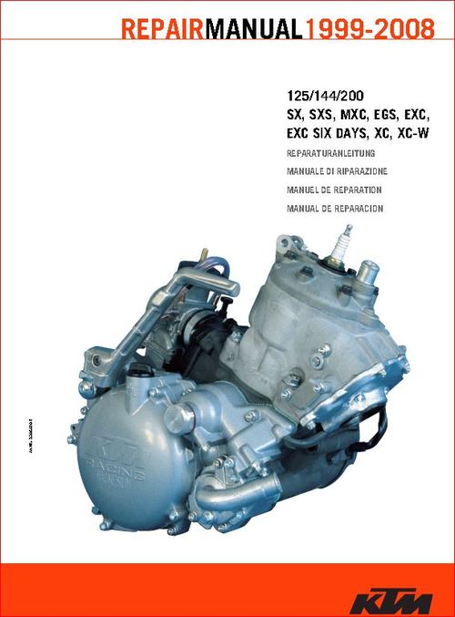 Product picture KTM 125-144-200 1999 thru to 2008 engine repair 