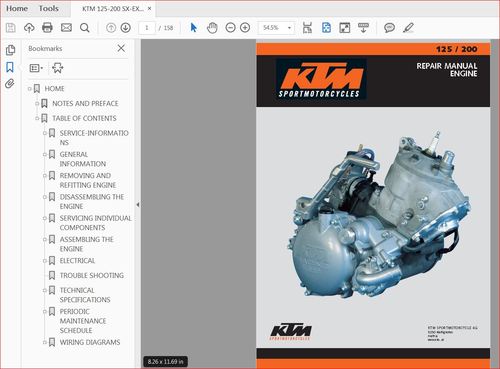 Product picture KTM125,200 SX,MXC,EXC 1999-2002 engine repair manual
