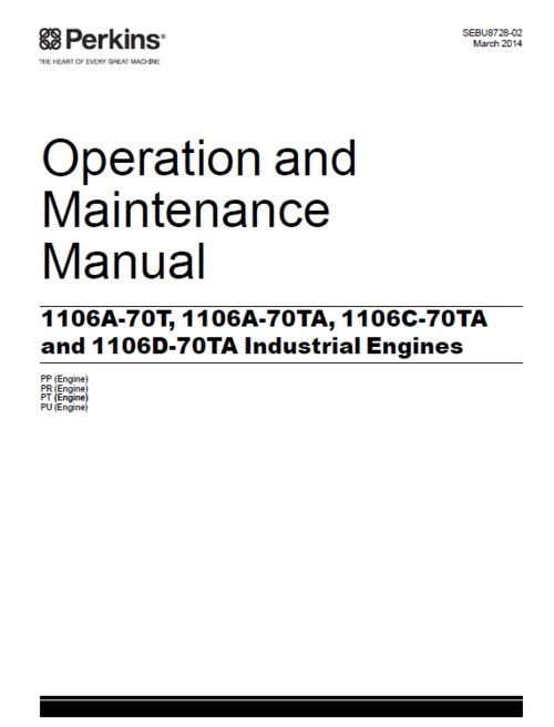 Product picture Perkins 1106A-70T,1106C-70TA, 1106D-70TA O&M