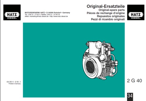 Product picture Hatz 2G40 parts list