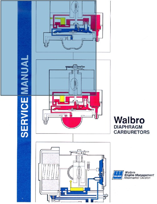 Product picture Walbro diaphragm carburetor service manual