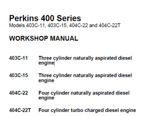 Product picture Perkins 403C-11,403C-15,404C-22,404C-22T