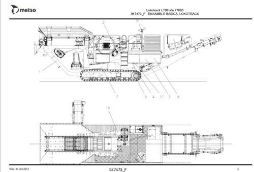 Product picture Lokotrack LT96 parts manual